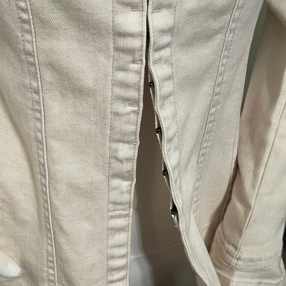 Free People Kenny Slim Women's Denim Light Purple Wash Stretch Top Size XS NEW - Picture 4 of 8